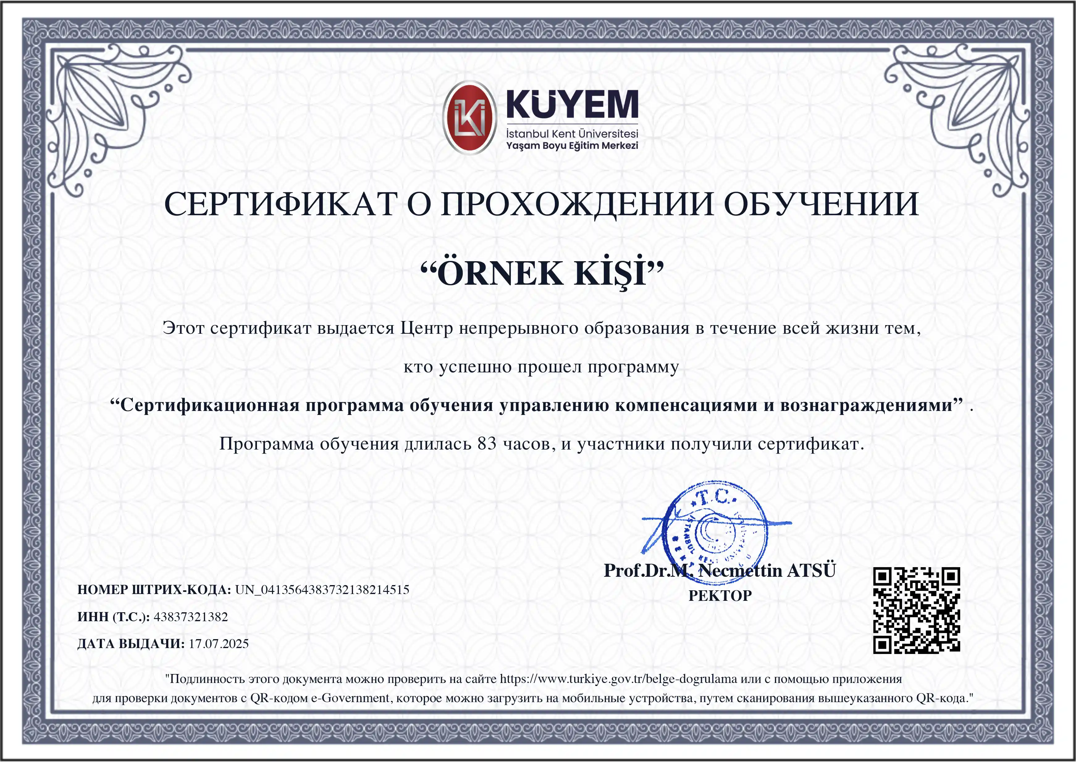 Eğitim Fransızca Sertifikası