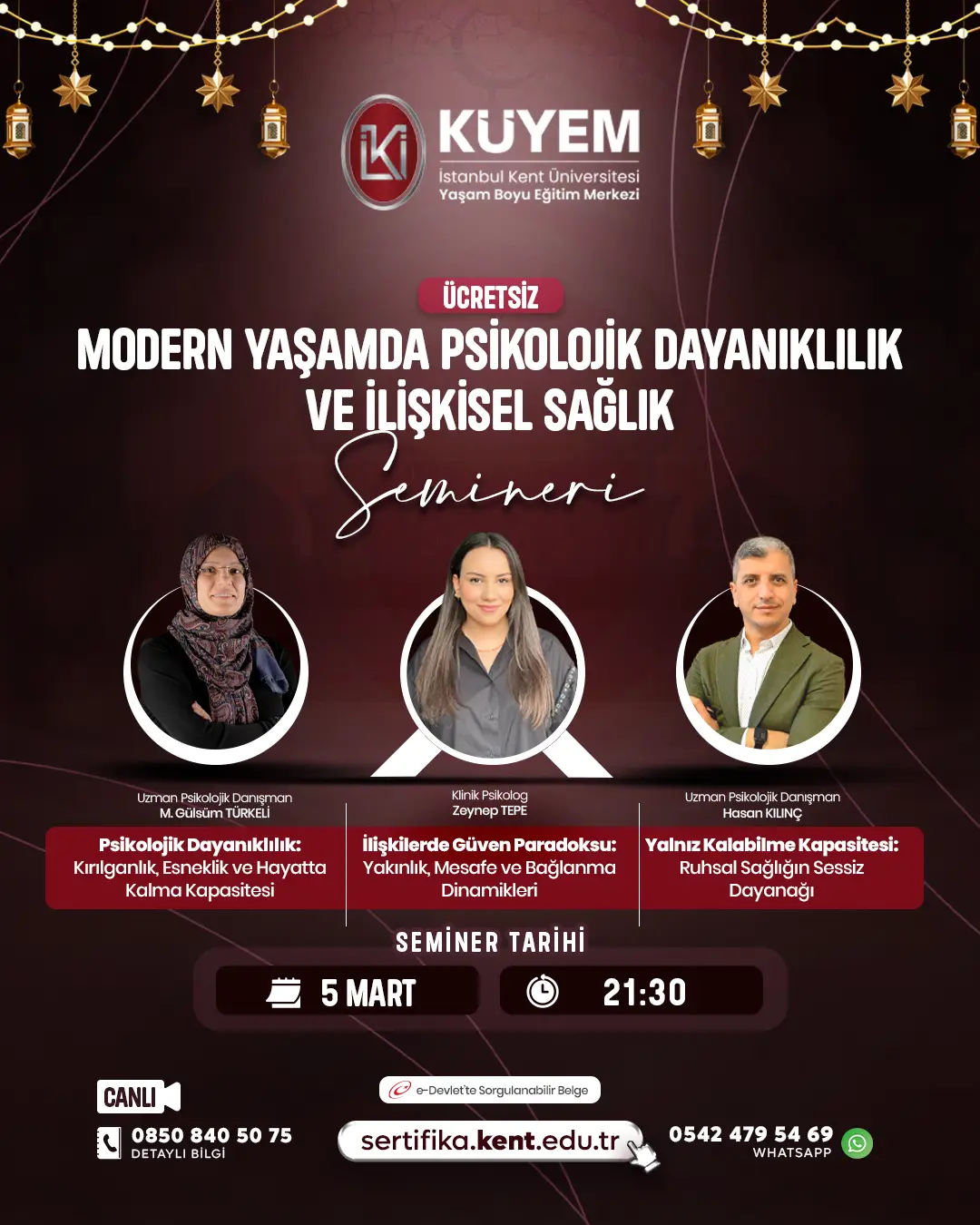 Modern Yaşamda Psikolojik Dayanıklılık ve İlişkisel Sağlık