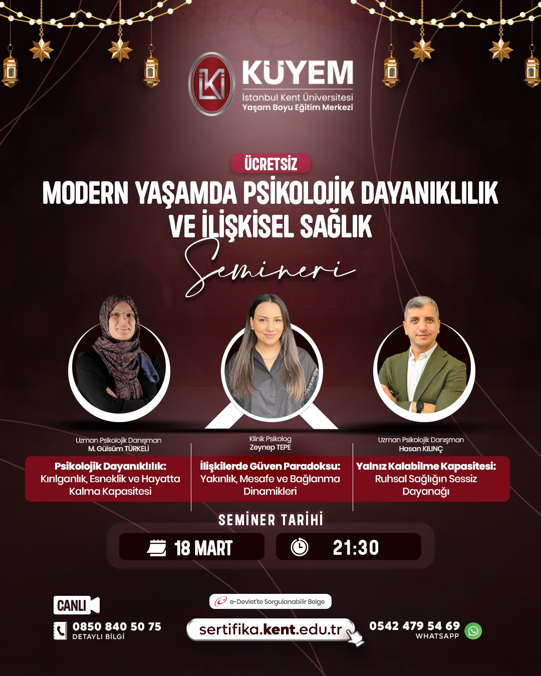 Modern Yaşamda Psikolojik Dayanıklılık ve İlişkisel Sağlık
