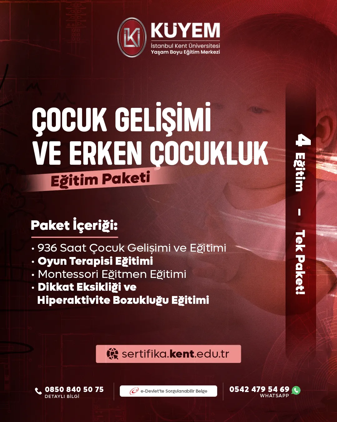 Çocuk Gelişimi ve Erken Çocukluk Eğitimi Paketi