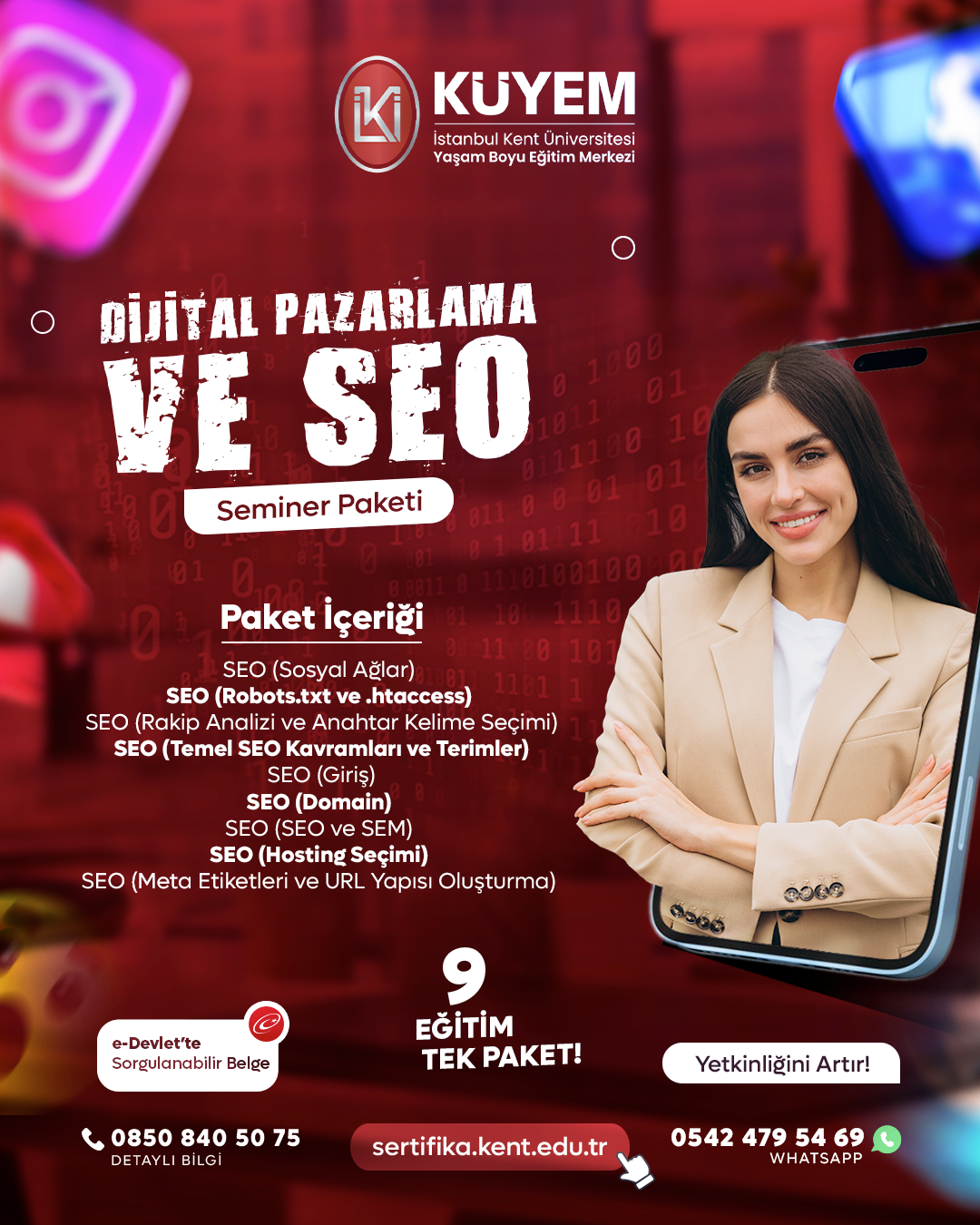 Dijital Pazarlama Ve Seo Seminer Eğitim Paket Programı