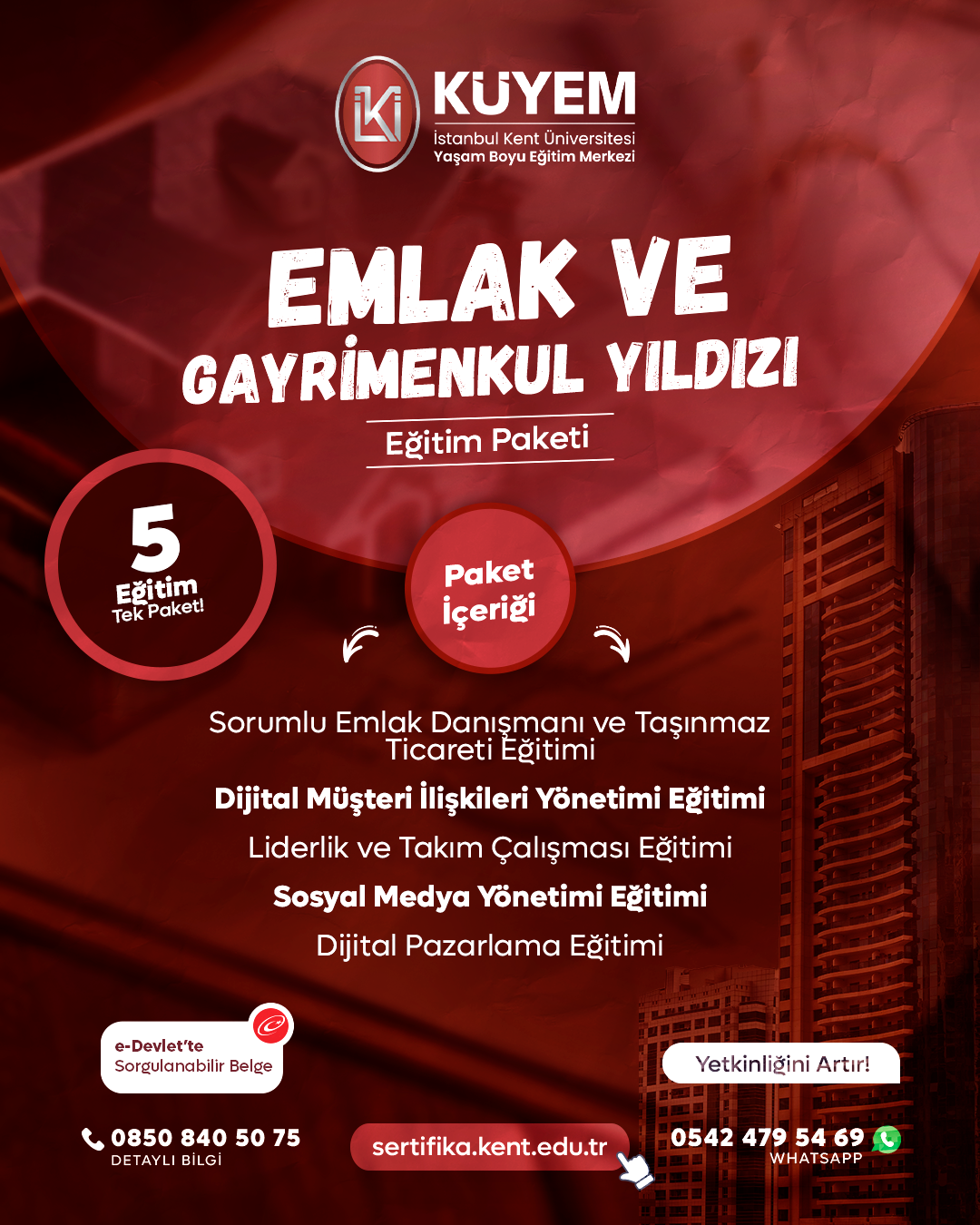 Emlak Ve Gayrimenkul Yıldızı Eğitim Paket Programı