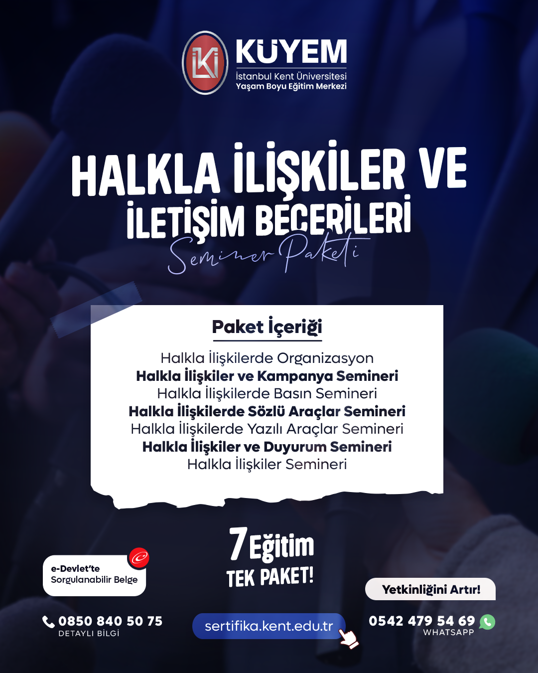 Halkla İlişkiler Ve İletişim Becerileri Seminer Eğitim Paket Programı