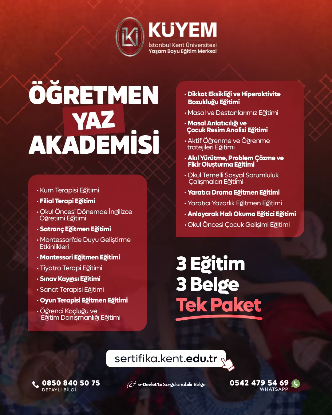 Öğretmen Yaz Akademisi - Öğretmenlere Özel Yaz Dönemi Kampanyası