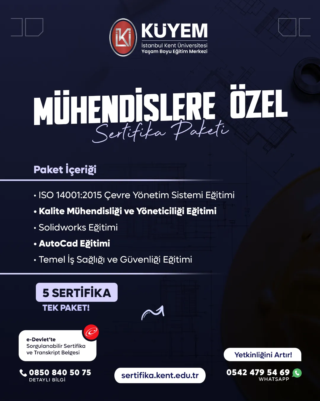 Mühendislere Özel Sertifika Paket Programı