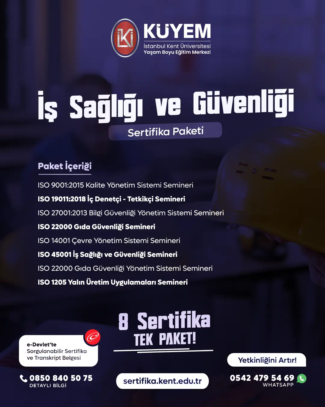 İş Sağlığı Ve Güvenliği Eğitim Sertifika Paket Programı