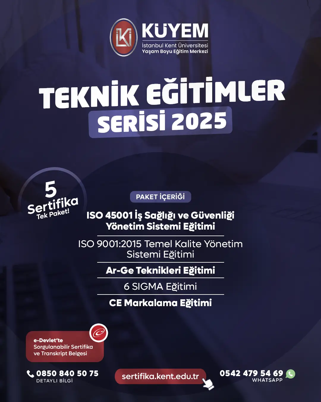 Teknik Eğitimler Serisi 2025 Sertifika Paket Programı
