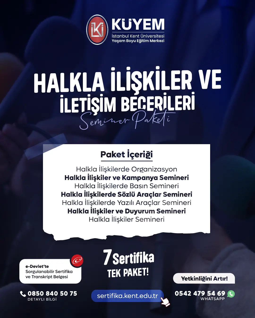 Halkla İlişkiler Ve İletişim Becerileri Seminer Sertifika Paket Programı