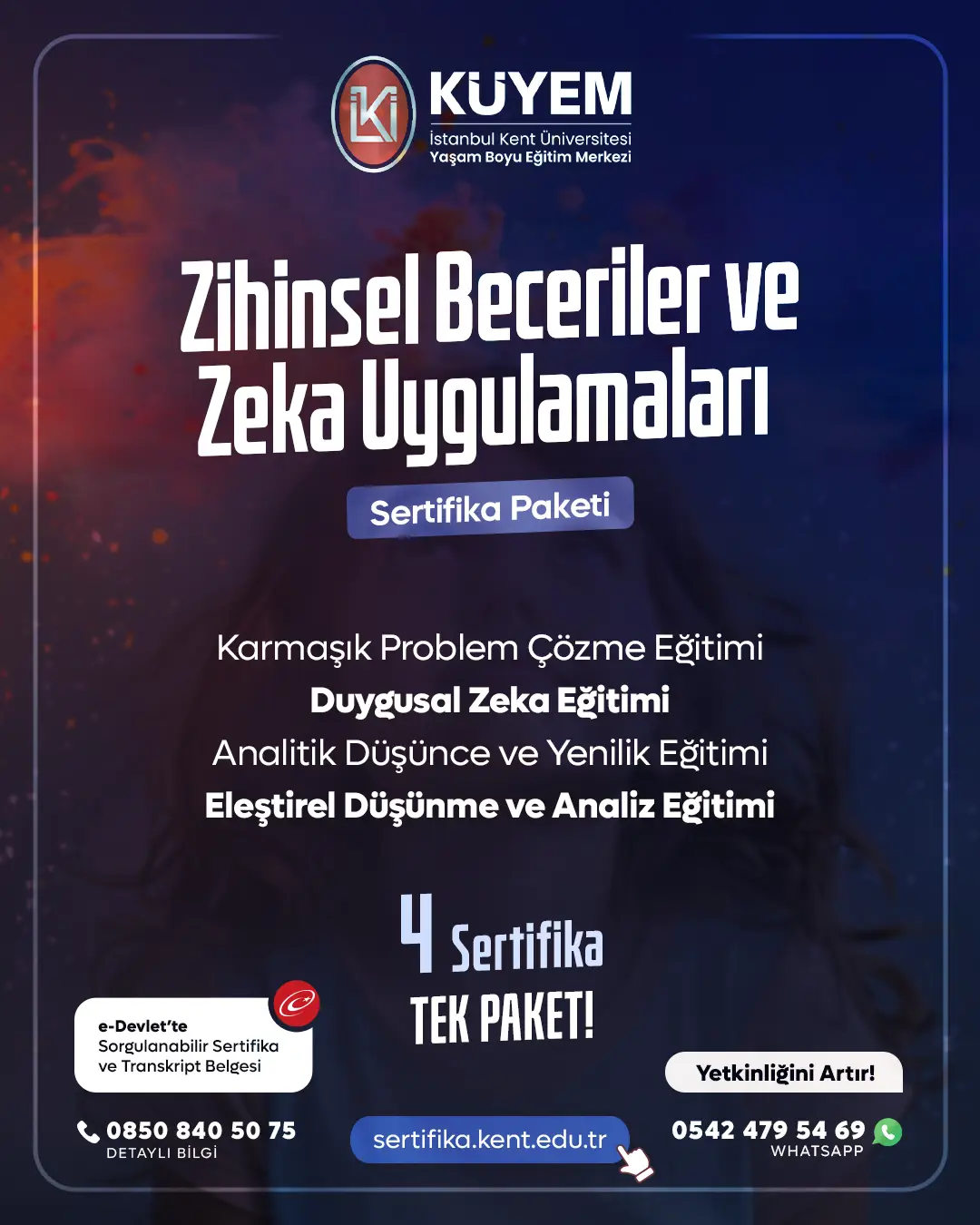 Zihinsel Beceriler Ve Zeka Uygulamaları Eğitim Sertifika Paket Programı
