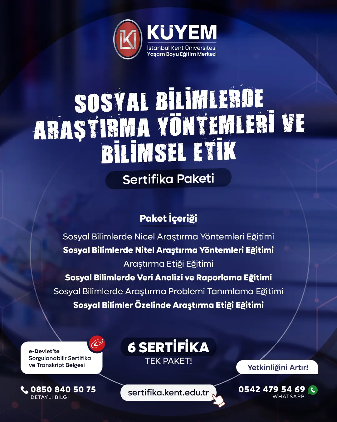 Sosyal Bilimlerde Araştırma Yöntemleri Ve Bilimsel Etik Sertifika Paket Programı