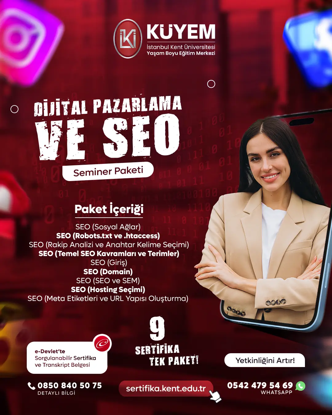 Dijital Pazarlama Ve Seo Seminer Sertifika Paket Programı
