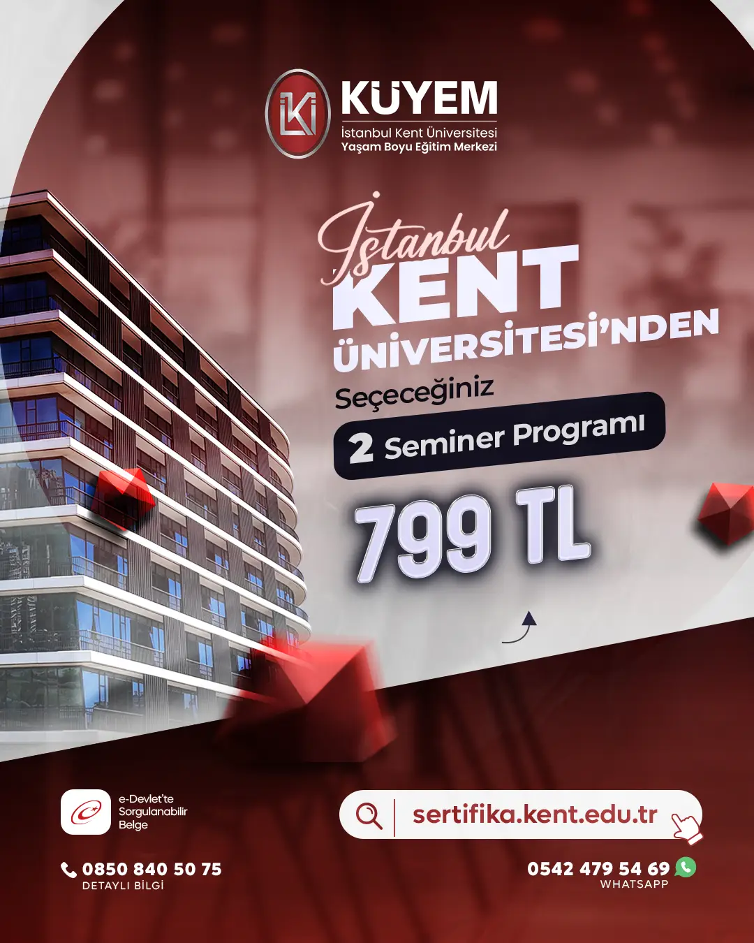 Seçeceğin 2 Seminer Programı Sadece 799₺