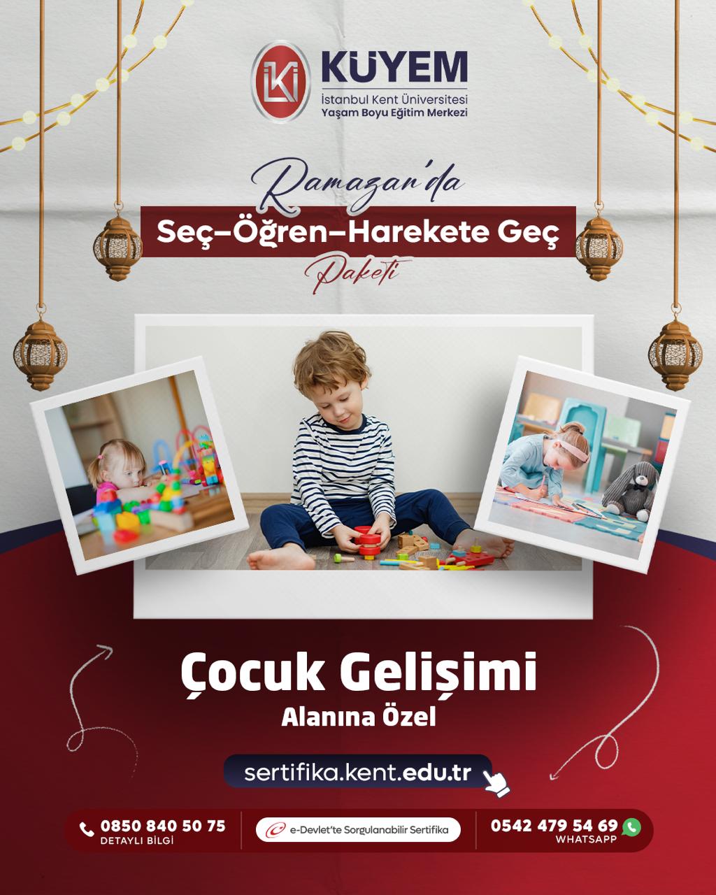 Ramazan'da Seç–Öğren–Harekete Geç Paketi - Çocuk Gelişimi Alanı