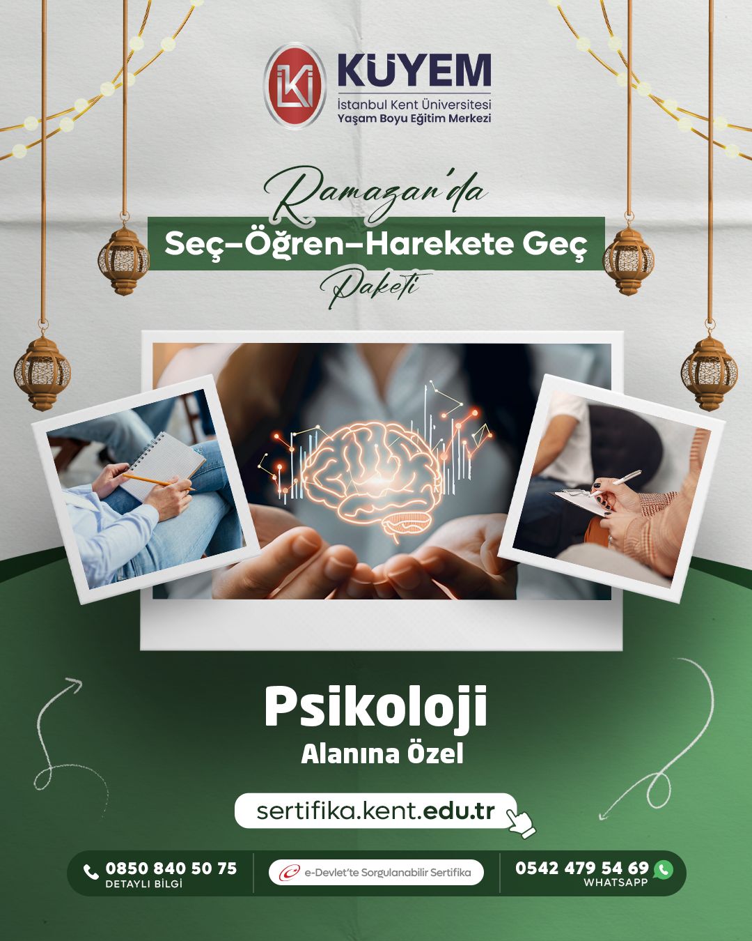 Ramazan'da Seç–Öğren–Harekete Geç Paketi - Psikoloji  Alanı