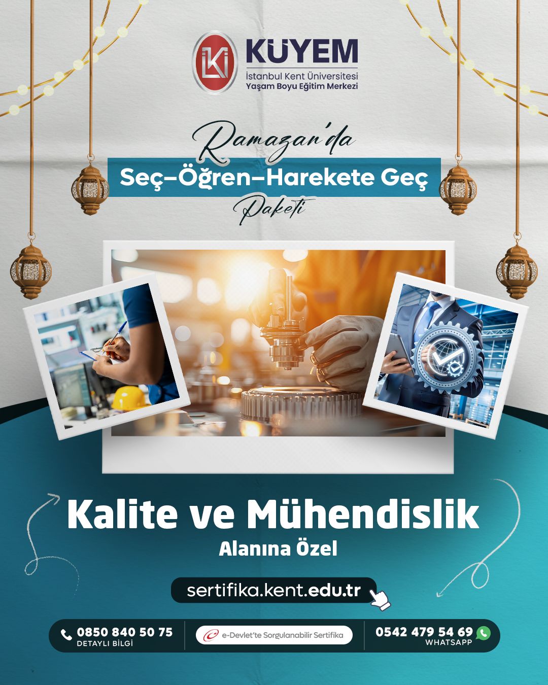 Ramazan'da Seç–Öğren–Harekete Geç Paketi - Kalite ve Mühendislik Alanına Özel