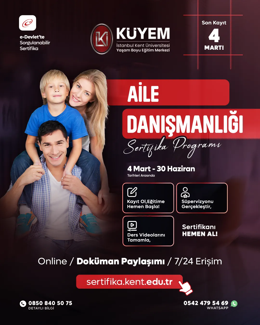 Aile Danışmanlığı Sertifika Programı