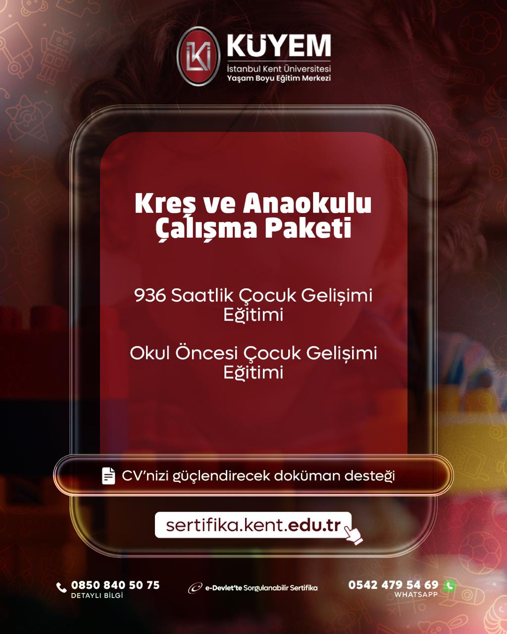 Kreş ve Anaokulu Çalışma Paketi