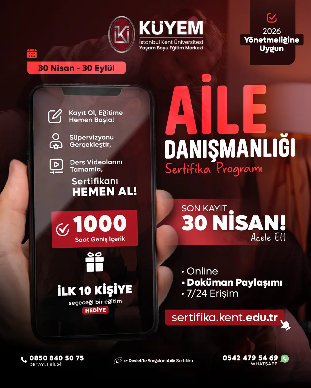 Aile Danışmanlığı Sertifika Programı