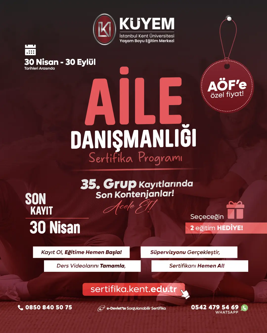Aile Danışmanlığı Sertifika Programı - AÖF Özel