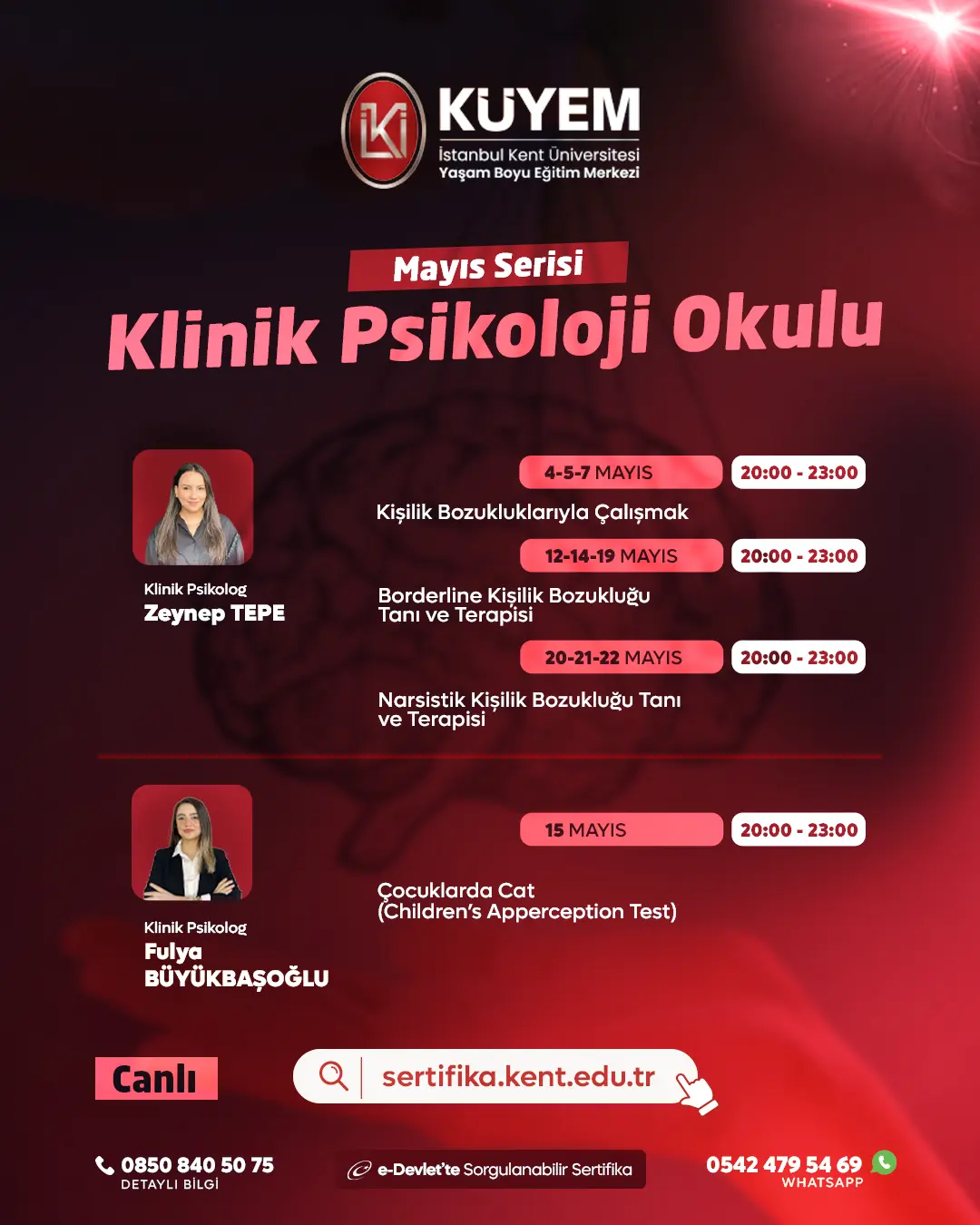 Klinik Psikoloji Okulu – Mayıs Serisi