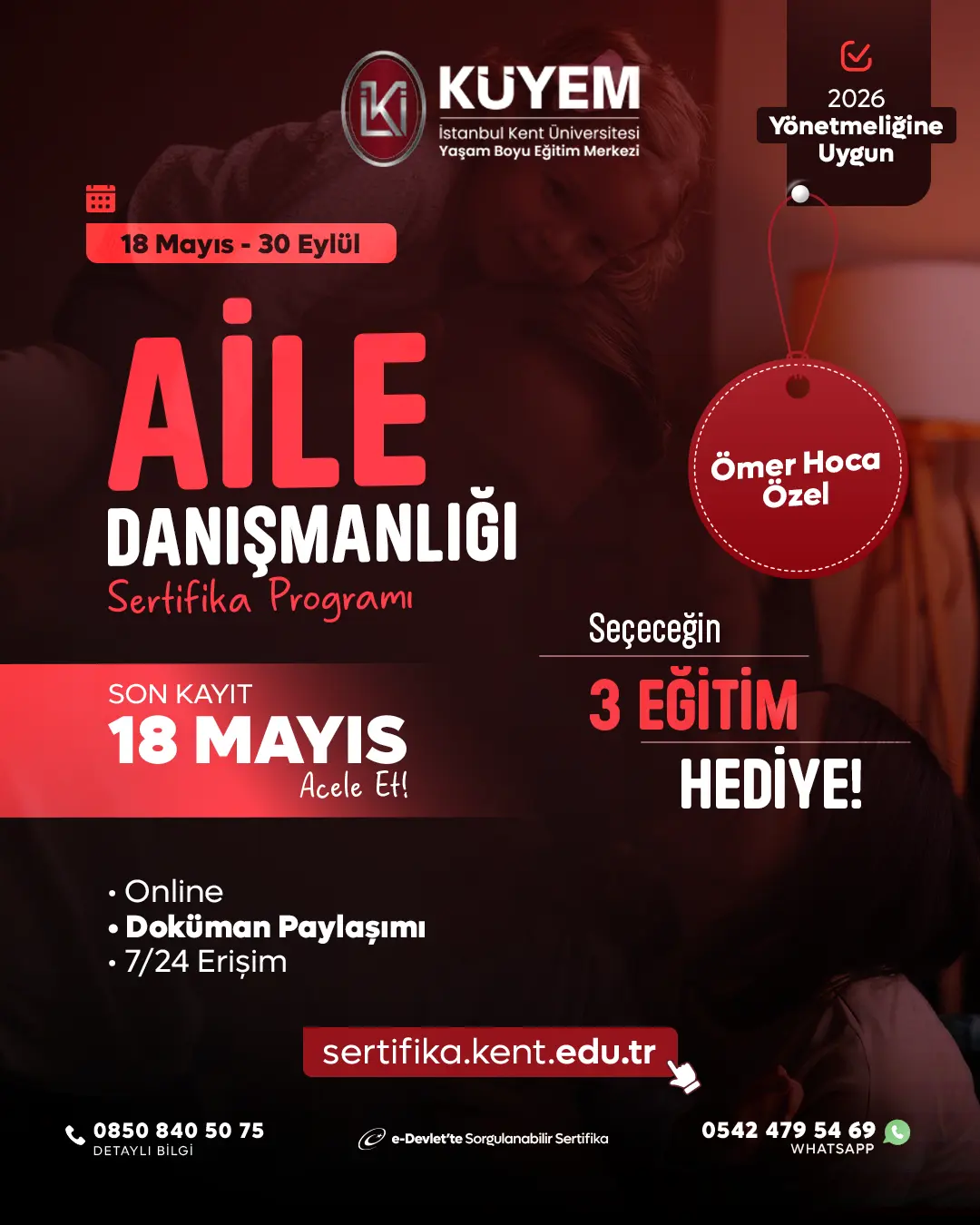 Aile Danışmanlığı Sertifika Programı - Ömer Hoca Özel Grup