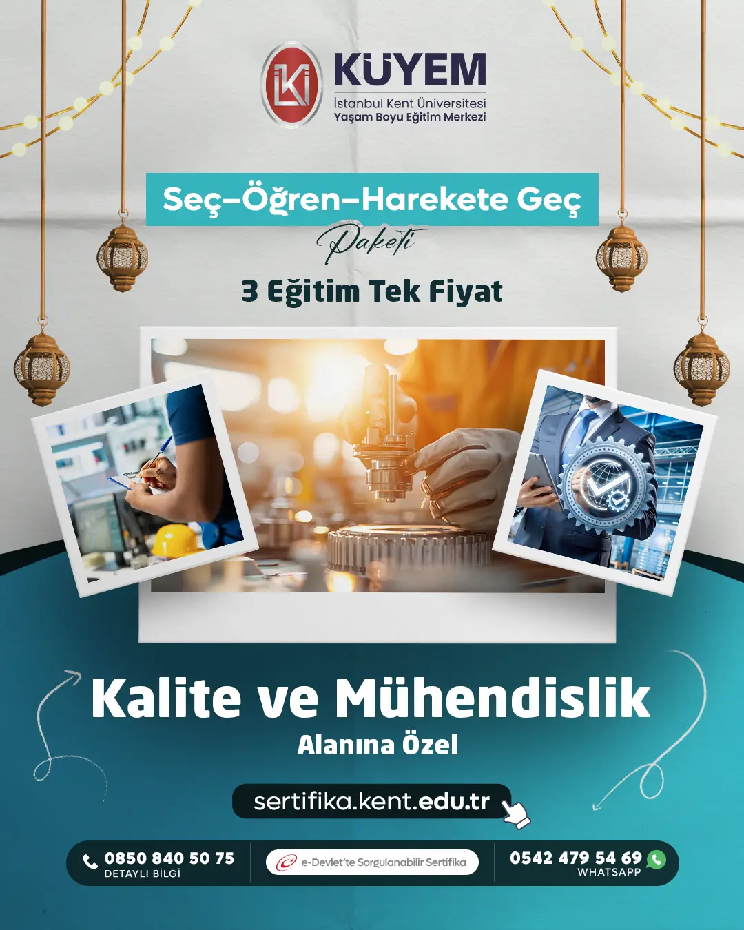 Seç–Öğren–Harekete Geç Paketi - Kalite ve Mühendislik Alanına Özel