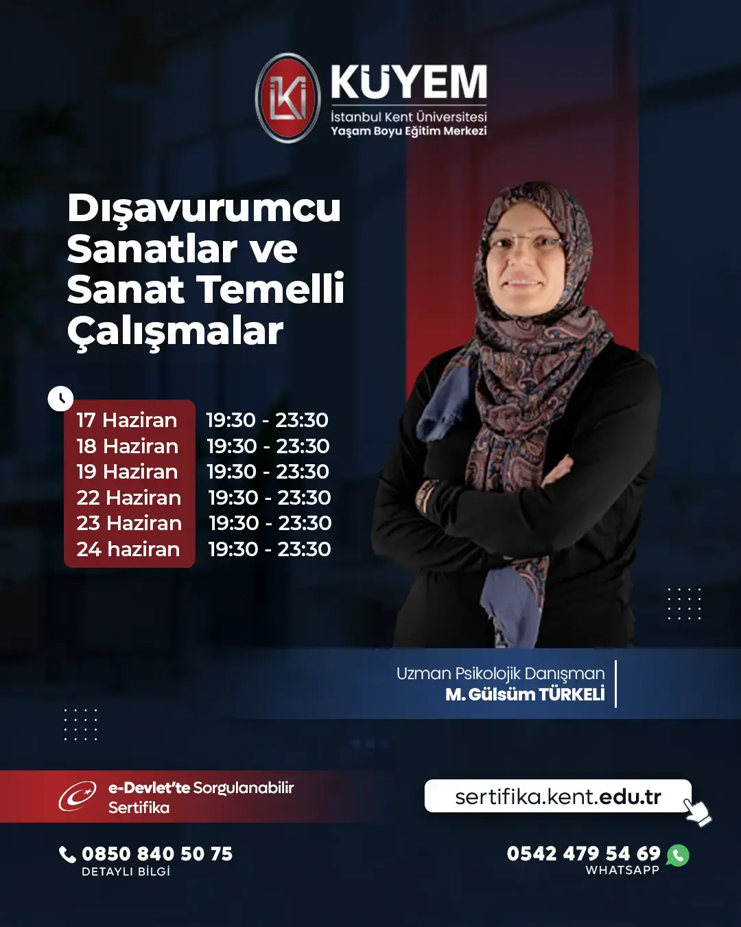 Dışavurumcu Sanatlar ve Sanat Temelli Çalışmalar Canlı Sertifika Programı