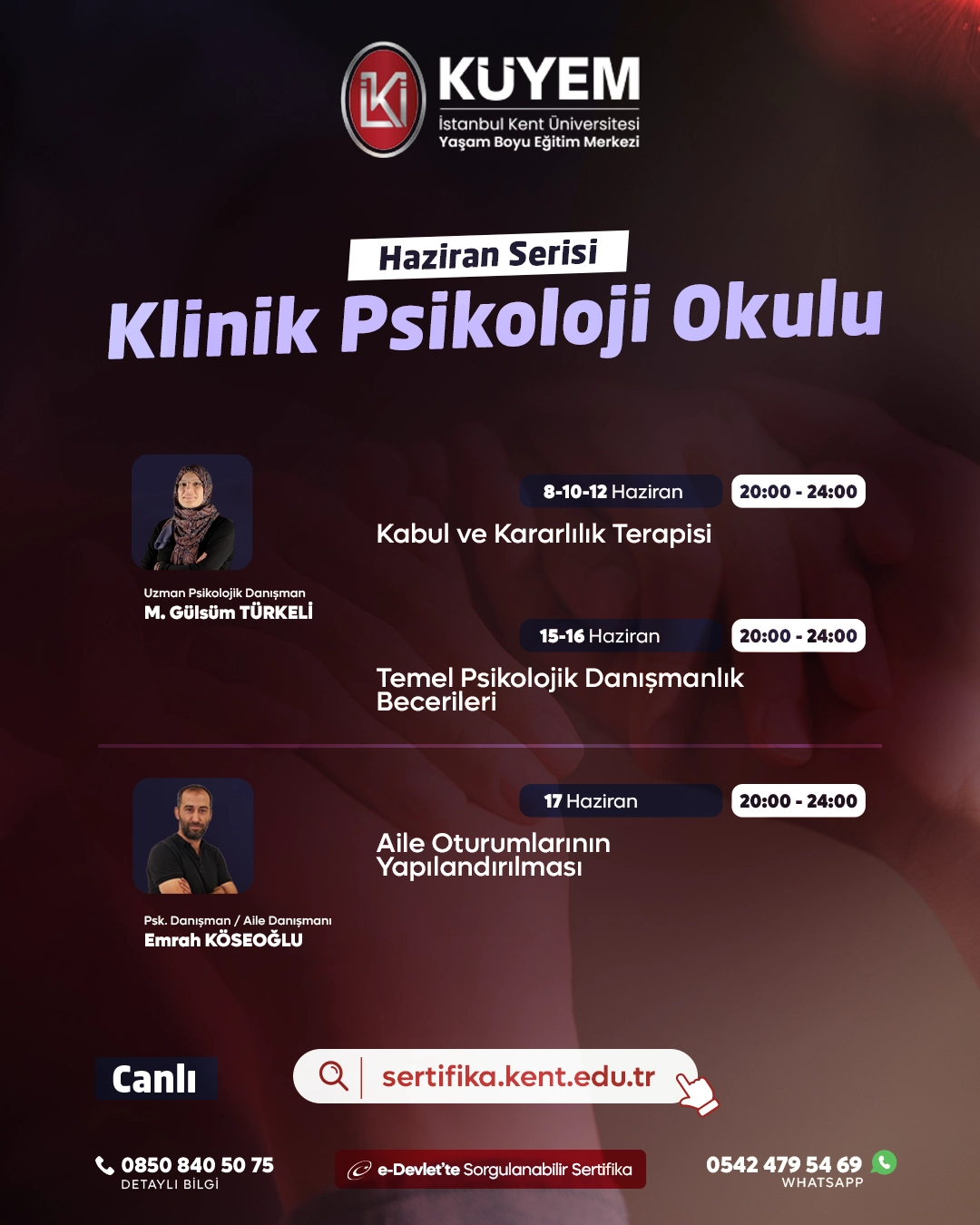 Klinik Psikoloji Okulu – Haziran Serisi
