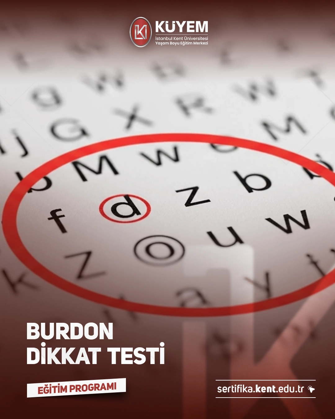 Burdon Dikkat Testi Eğitimi Sertifika Programı
