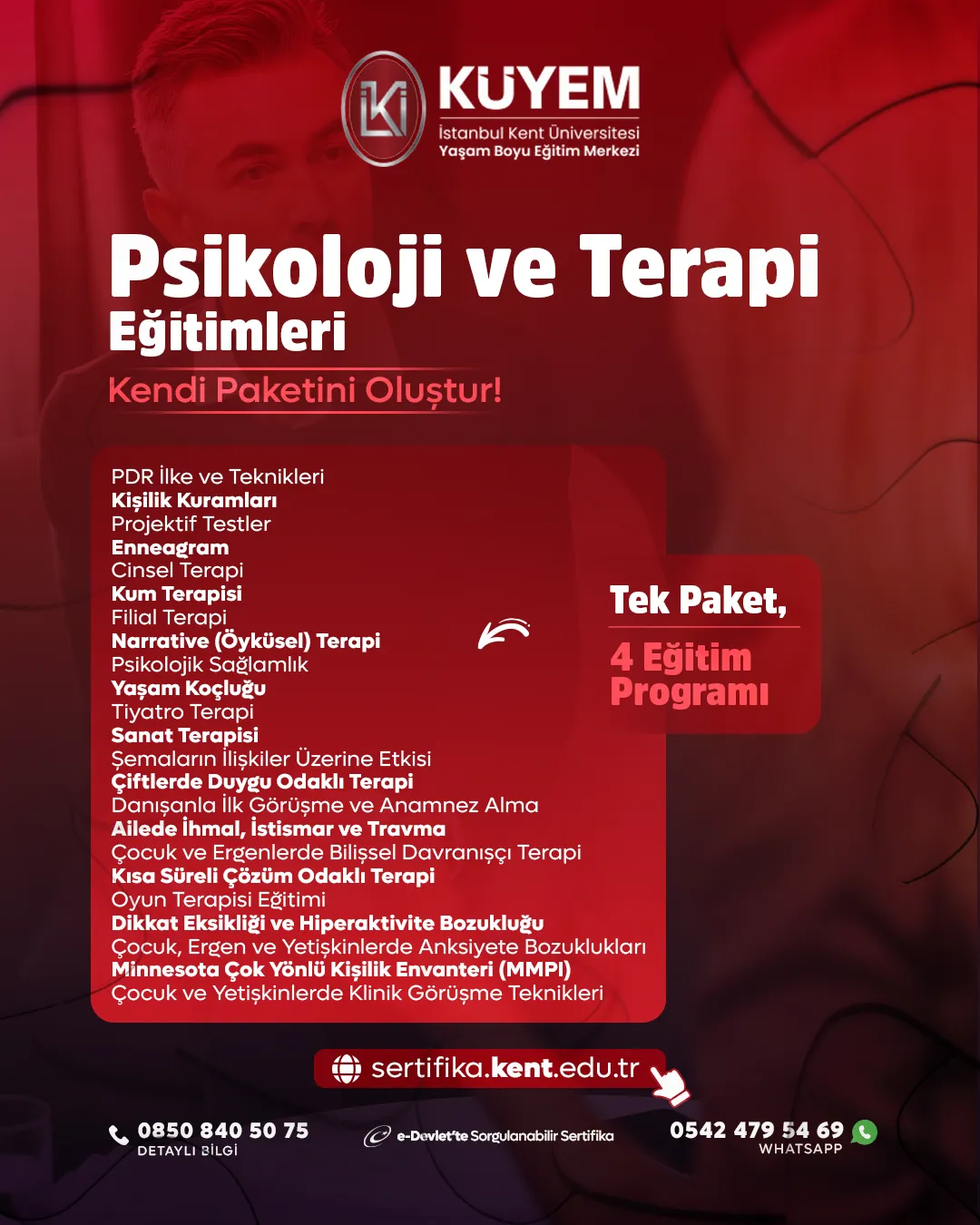 Psikoloji ve Terapi Eğitimleri - Kendi Paketini Oluştur!