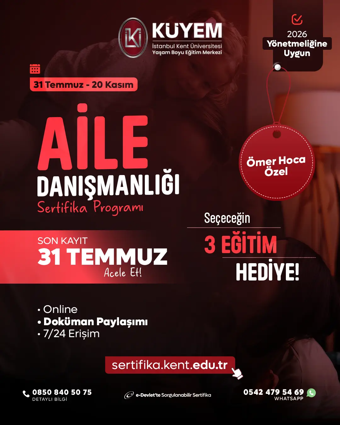 Aile Danışmanlığı Sertifika Programı - Ömer Hoca Özel Grup