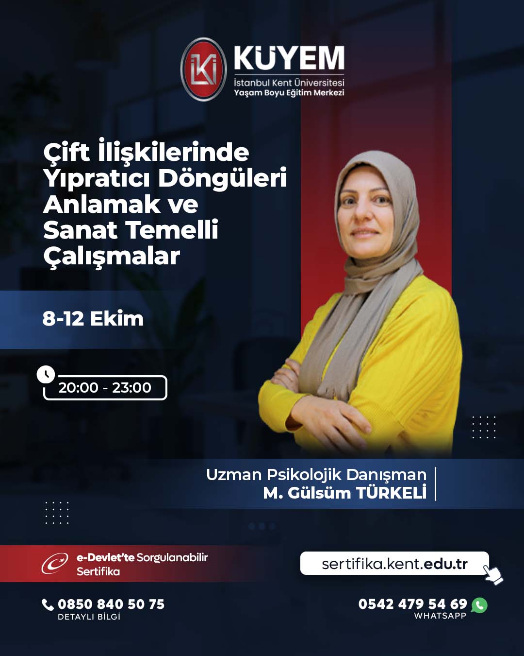 Çift İlişkilerinde Yıpratıcı Döngüleri Anlamak ve Sanat Temelli Çalışmalar (Canlı)
