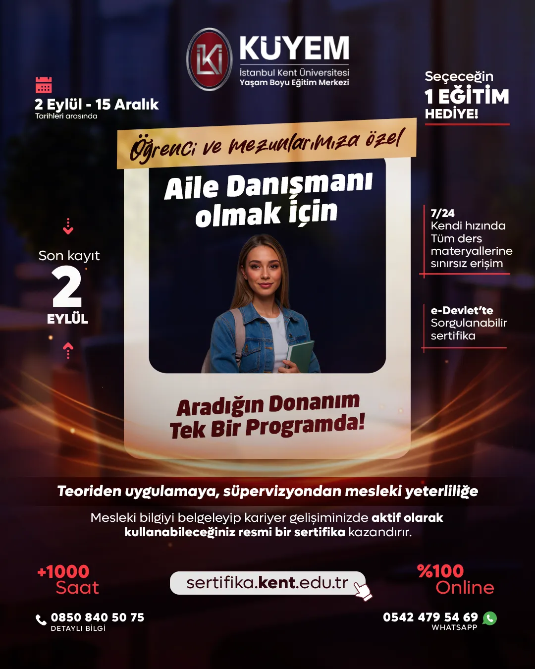 Öğrencilerimize Özel Aile Danışmanlığı Eğitim Programı