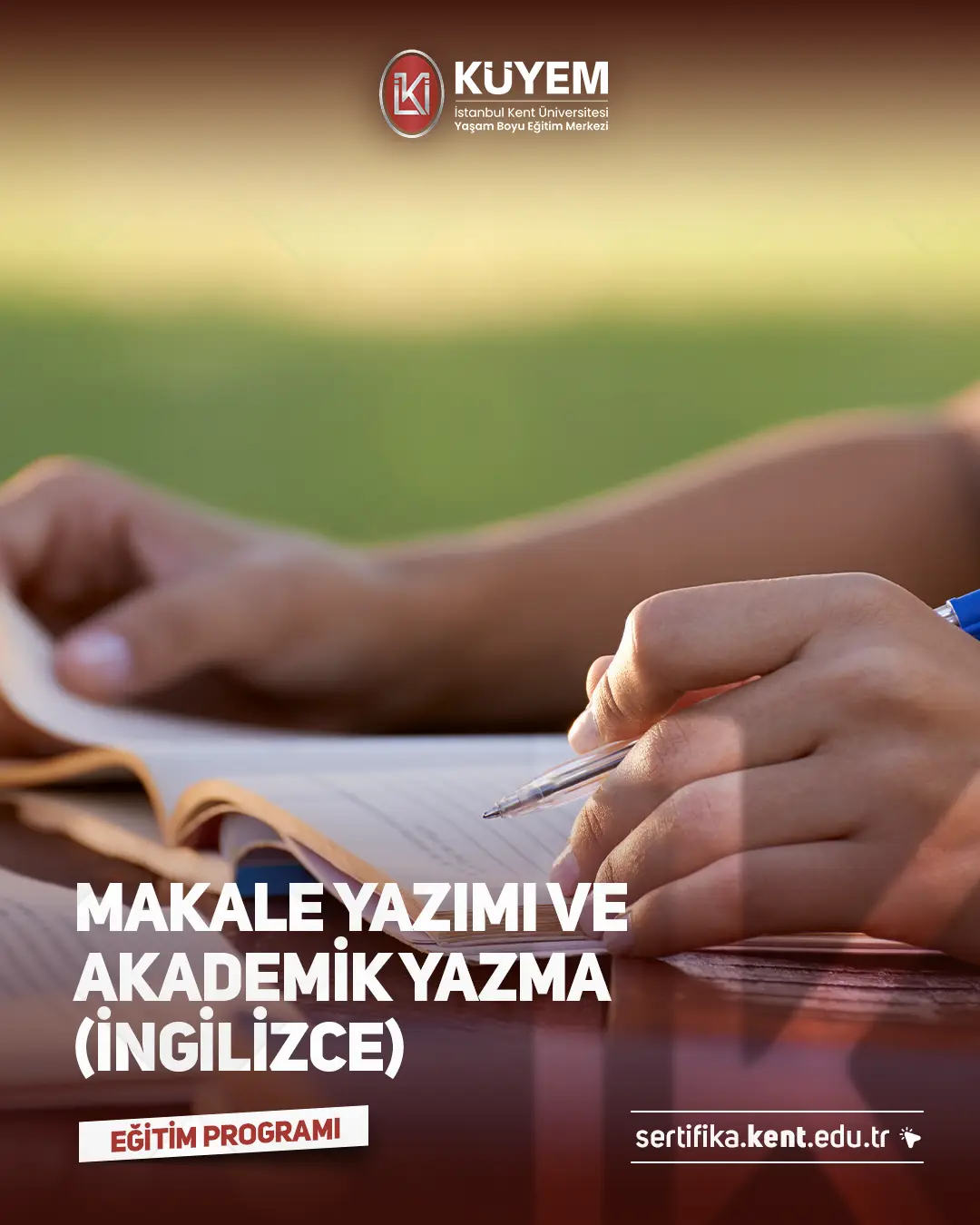 Makale Yazımı Ve Akademik Yazma Sertifika Programı (İngilizce)