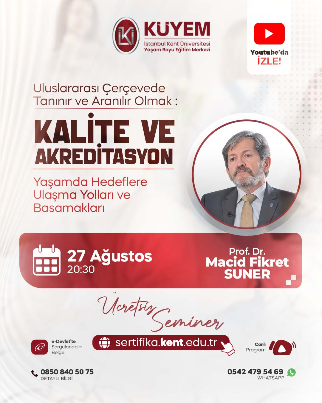 Uluslararası Çerçevede Tanınır ve Aranılır Olmak: Kalite ve Akreditasyon