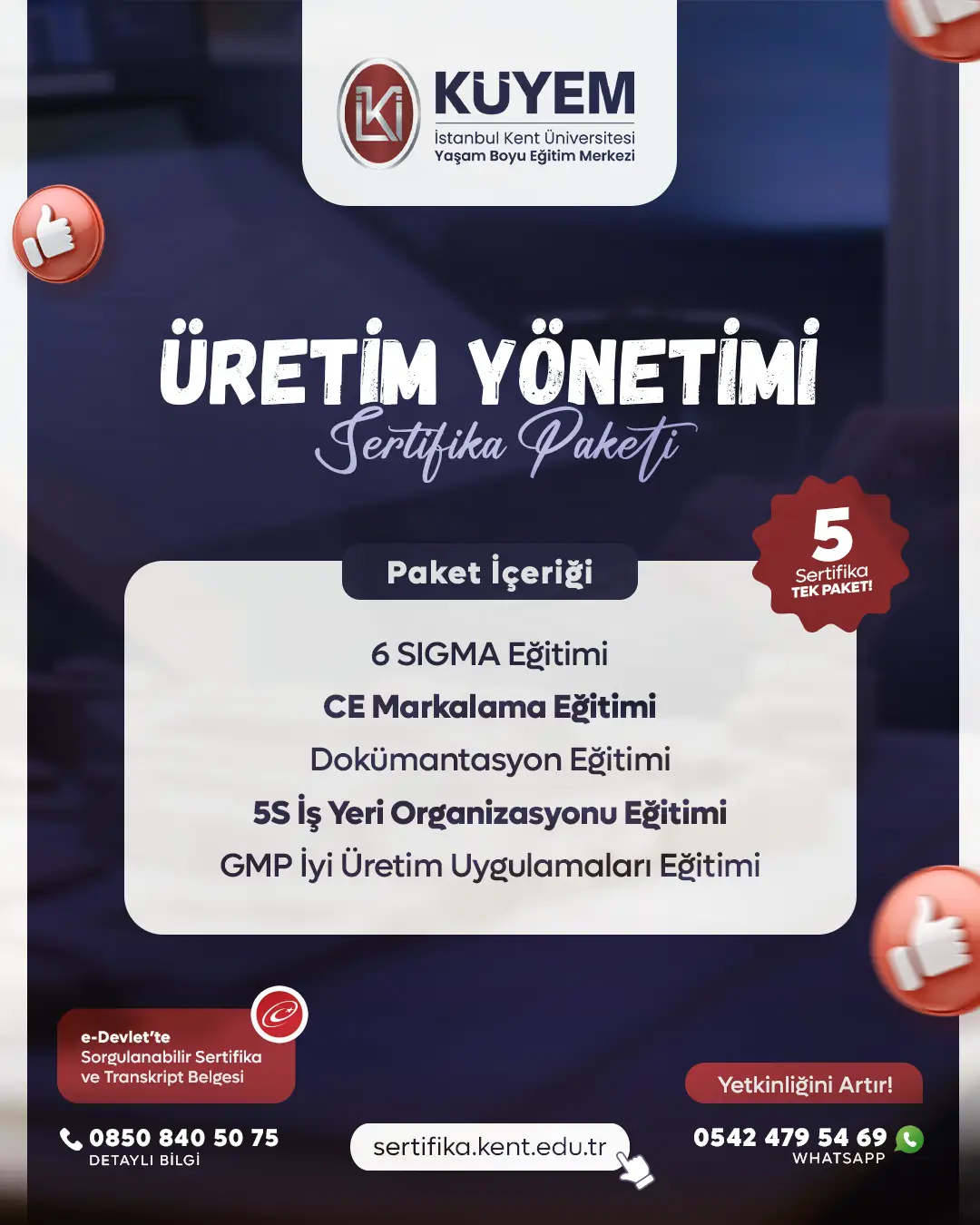 Üretim Yönetimi Sertifika Paket Programı