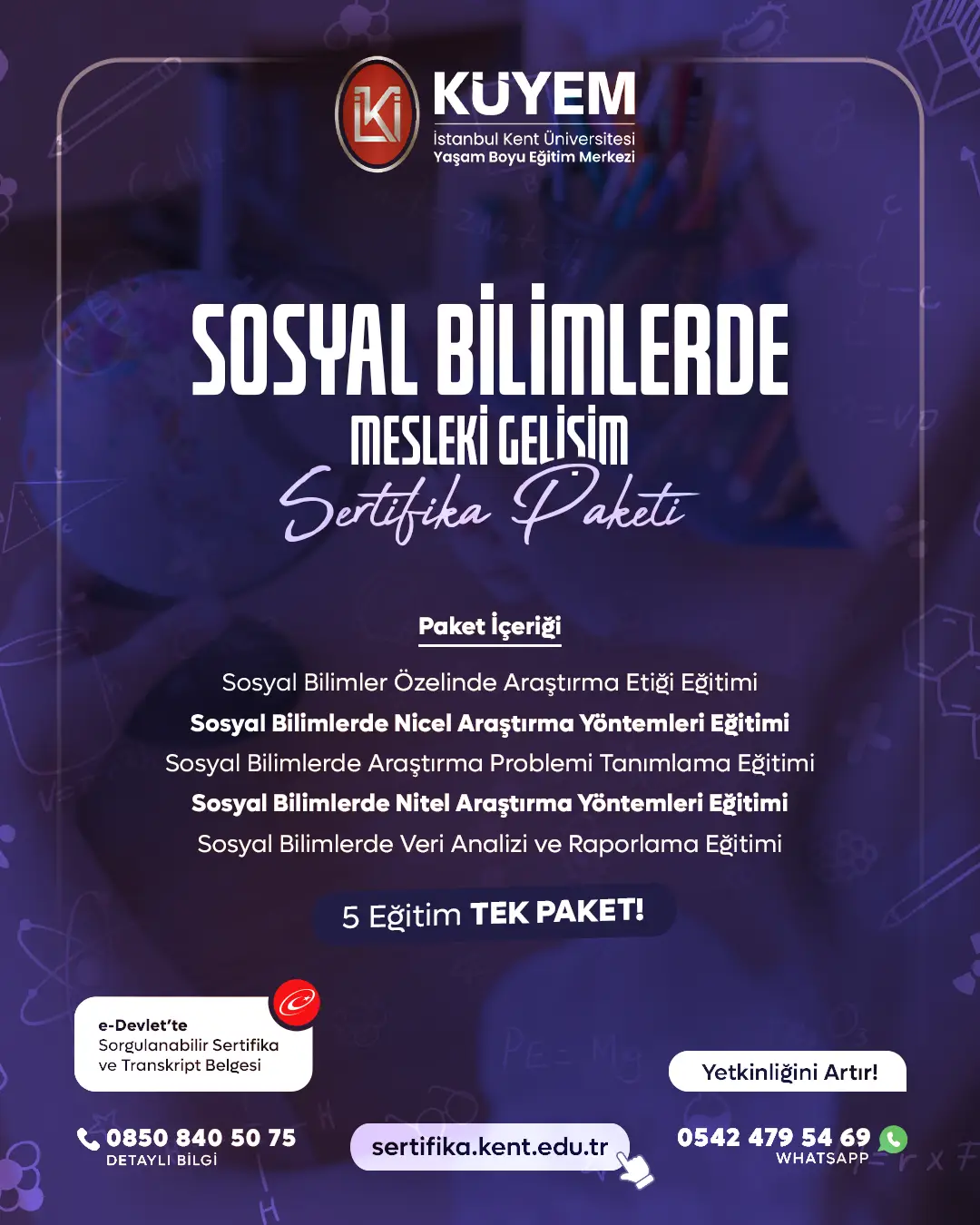 Sosyal Bilimlerde Mesleki Gelişim Sertifika Paket Programı