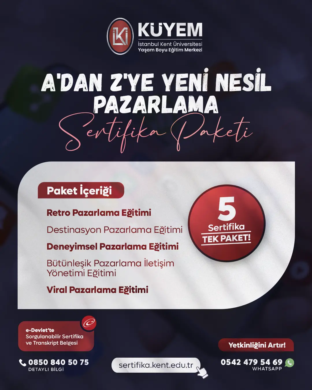 A'dan Z'ye Yeni Nesil Pazarlama Sertifika Paket Programı