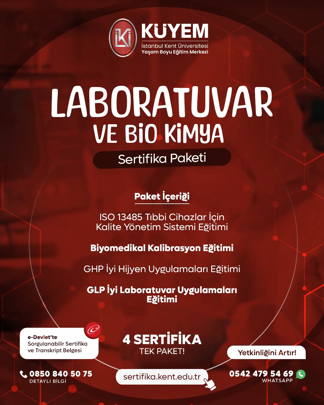 Laboratuvar Ve Bio Kimya Sertifika Paket Programı