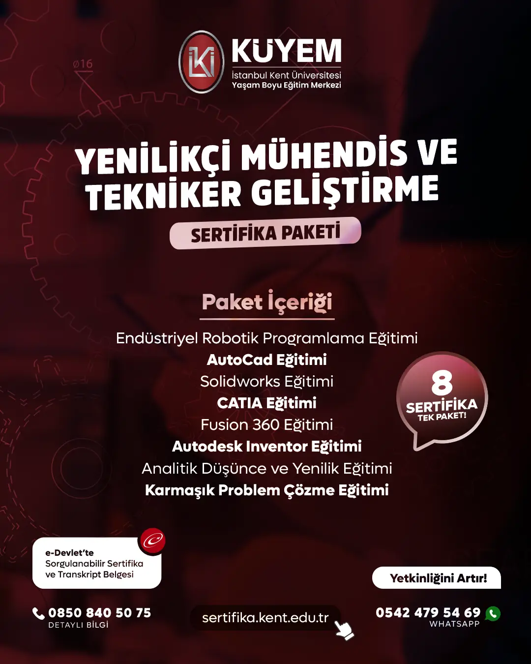 Yenilikçi Mühendis Ve Tekniker Geliştirme Sertifika Paket Programı