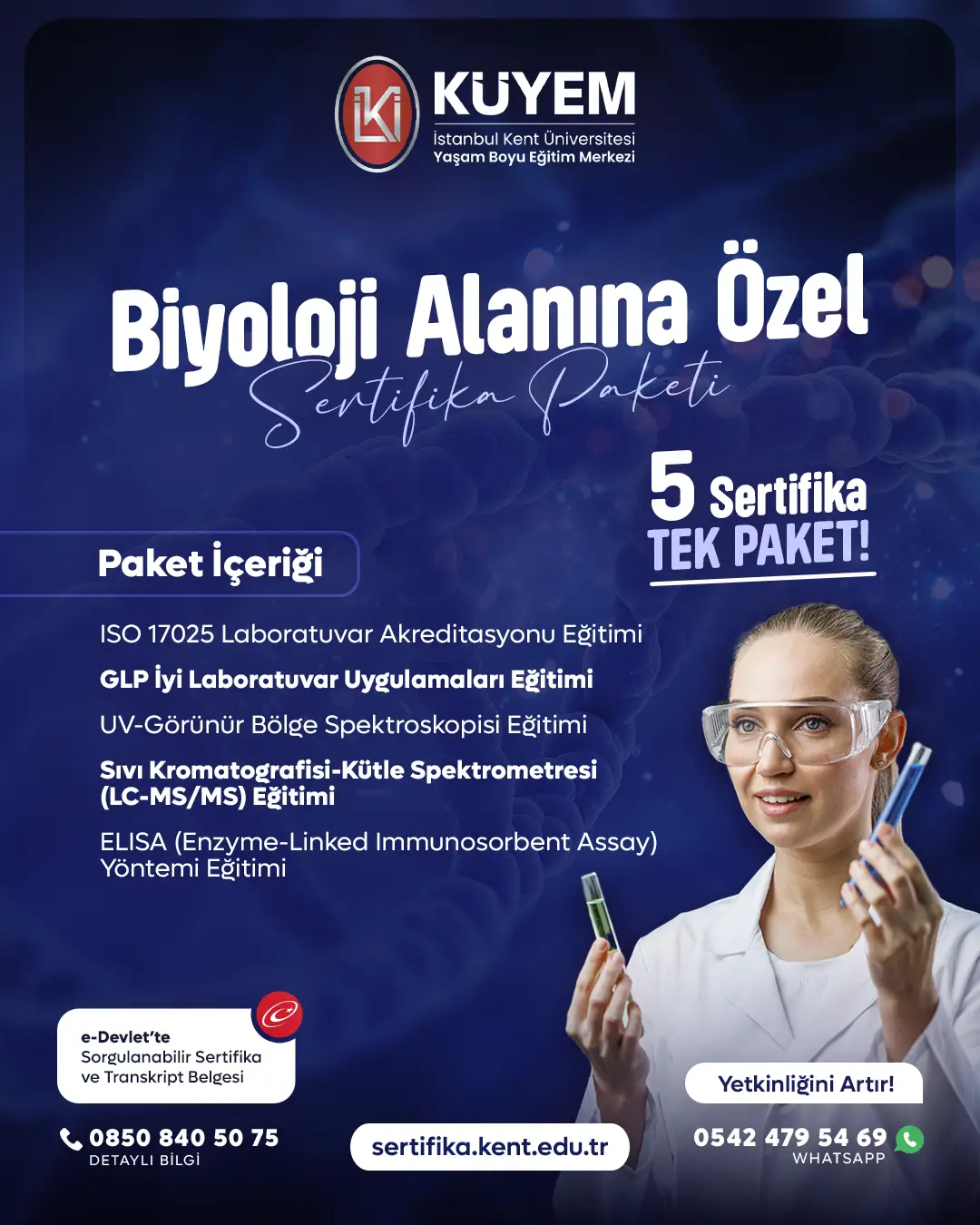 Biyoloji Alanına Özel Sertifika Paket Programı