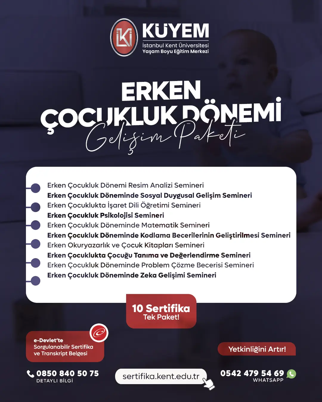 Erken Çocukluk Dönemi Gelişim Sertifika Paket Programı