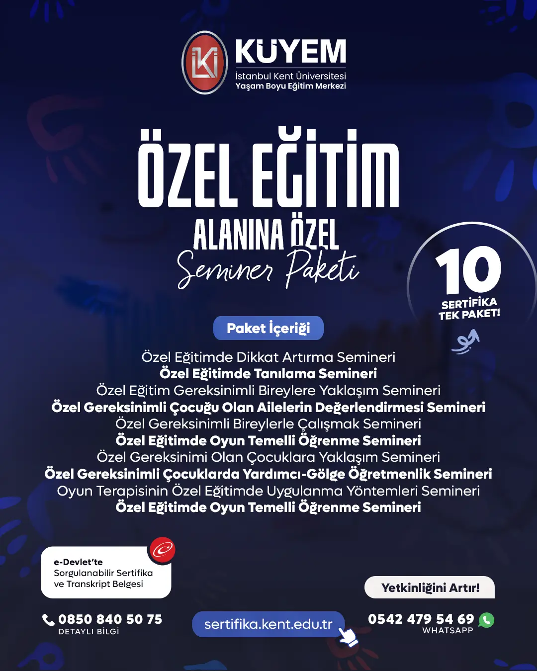 Özel Eğitim Alanına Özel Seminer Sertifika Paket Programı