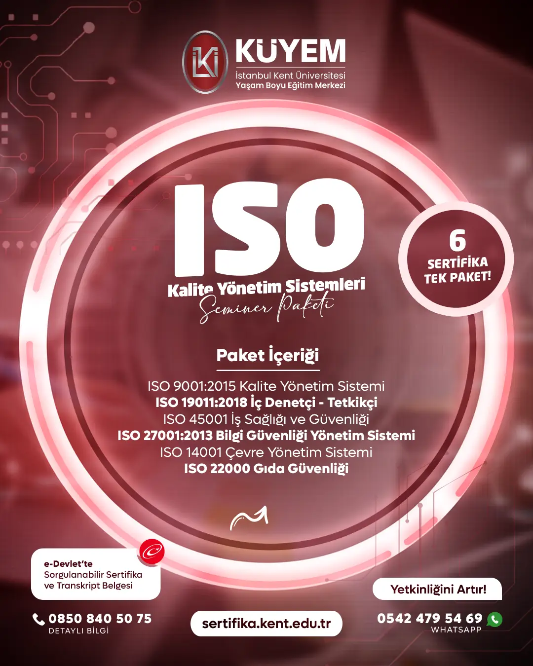 Iso Kalite Yönetim Sistemleri Seminer Sertifika Paket Programı