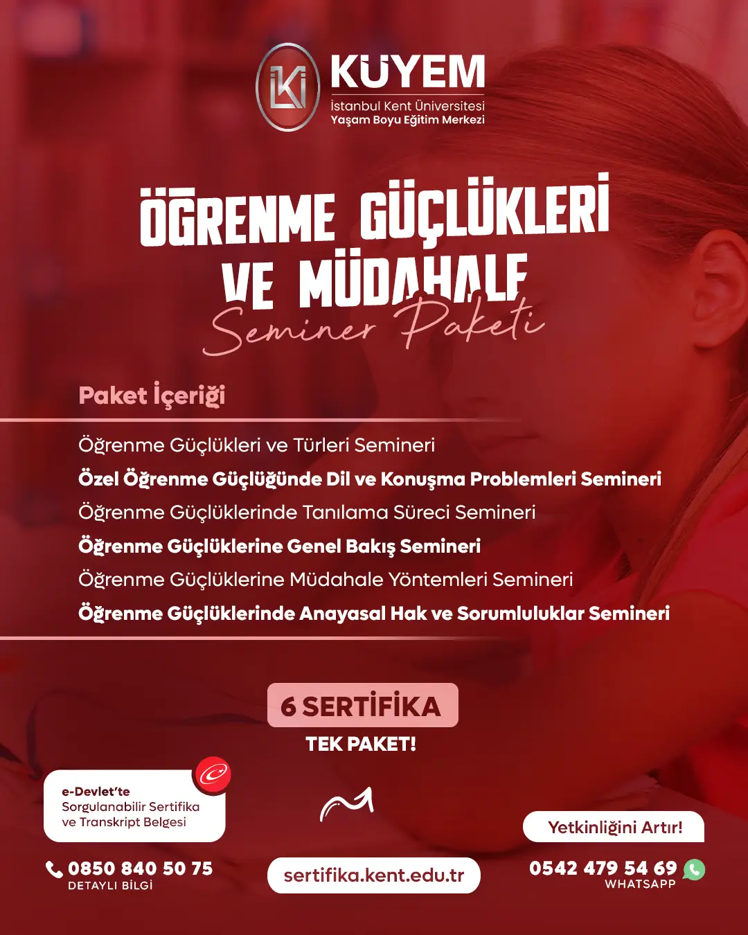 Öğrenme Güçlükleri Ve Müdahale Seminer Sertifika Paket Programı