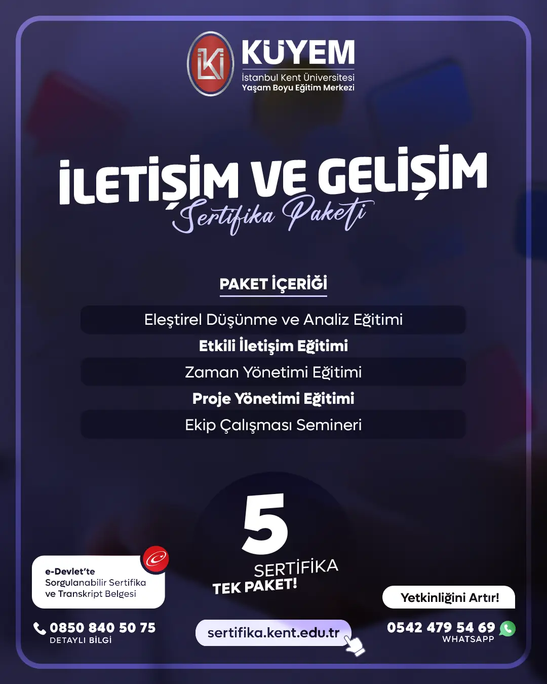 İletişim Ve Gelişim Sertifika Paket Programı