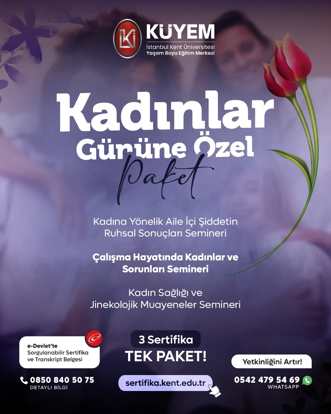 Kadınlar Gününe Özel Eğitim Sertifika Paket Programı