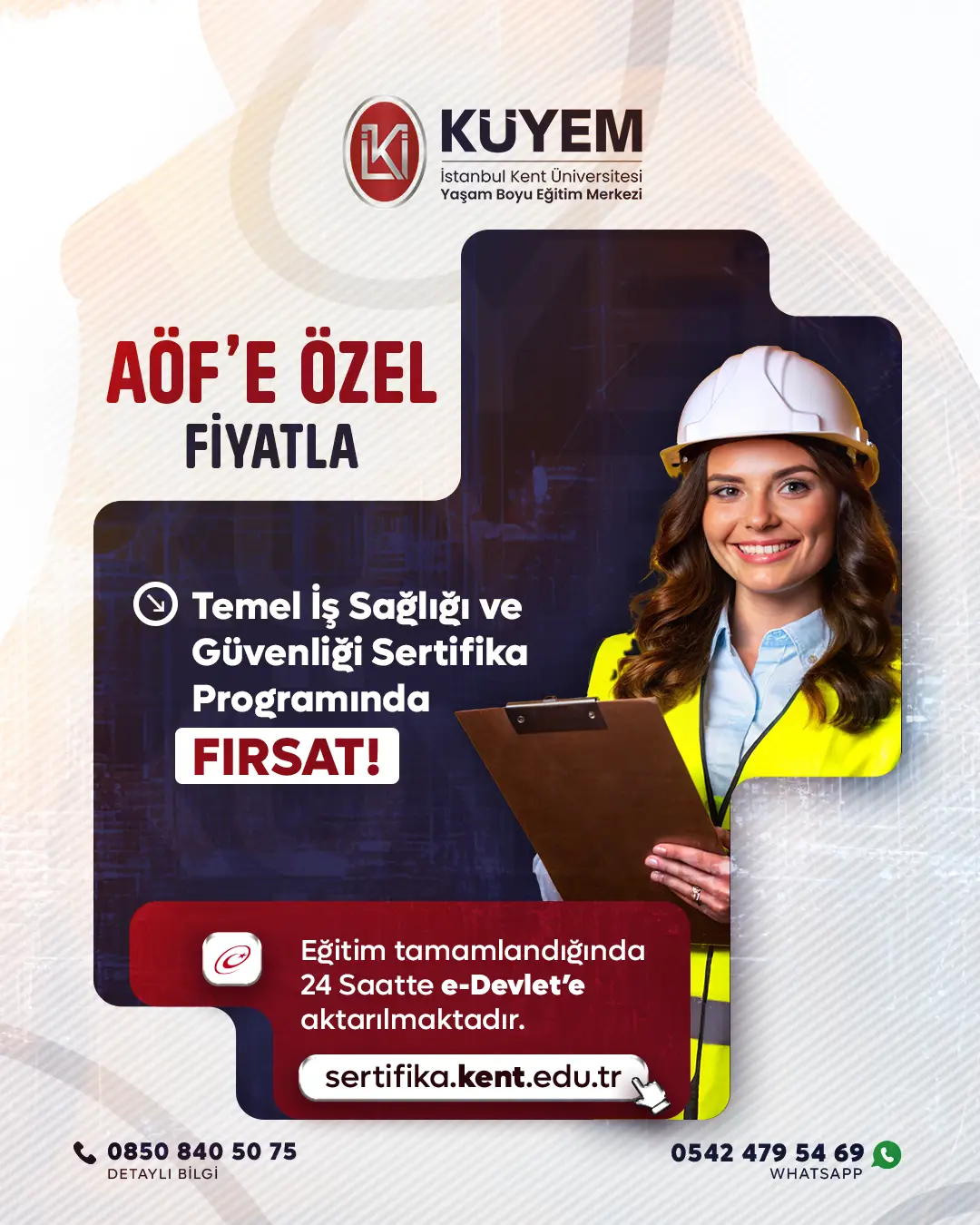 AÖF Özel Temel İş Sağlığı Ve Güvenliği Sertifika Programı