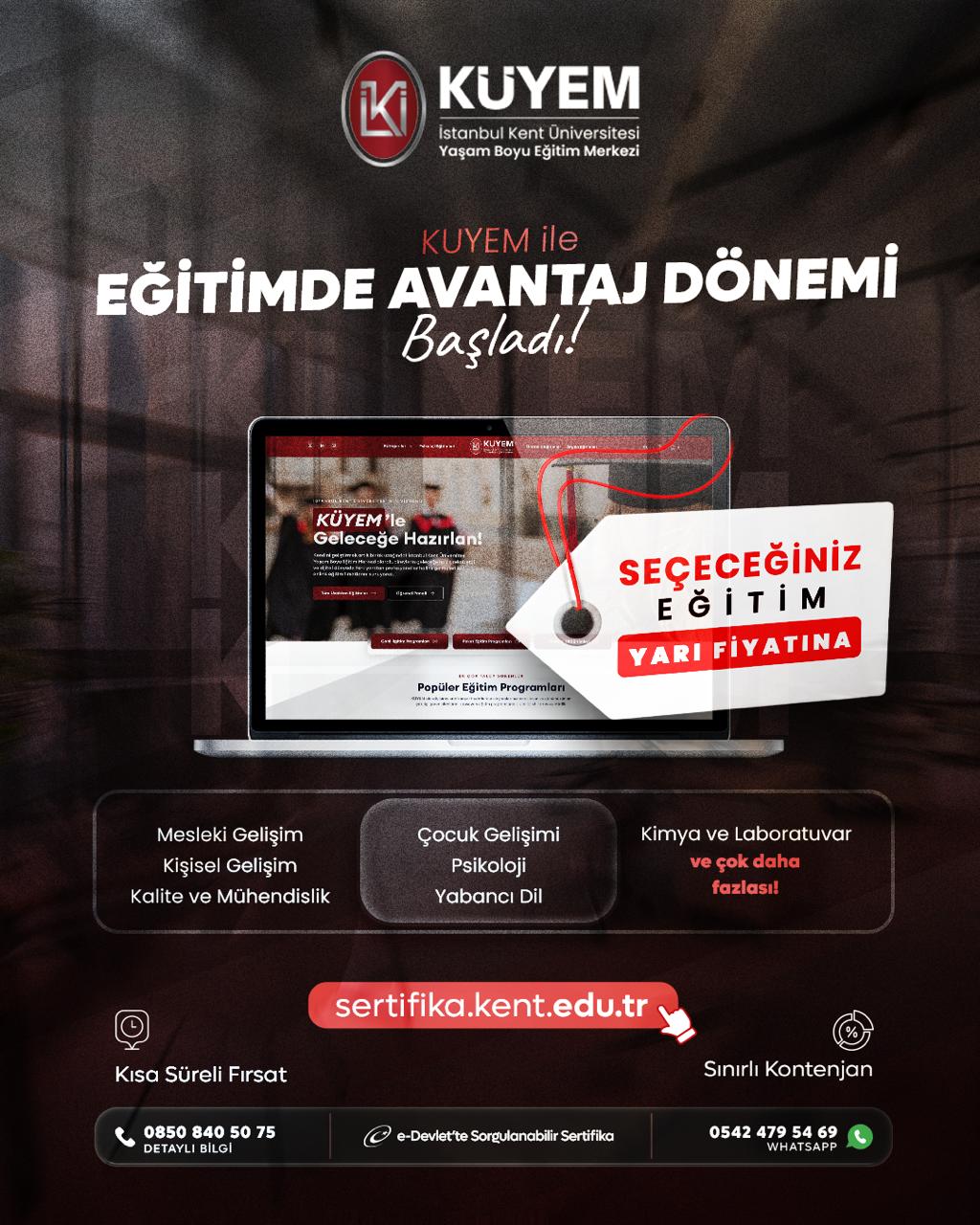 Seçeceğin Eğitim Yarı Fiyatına!