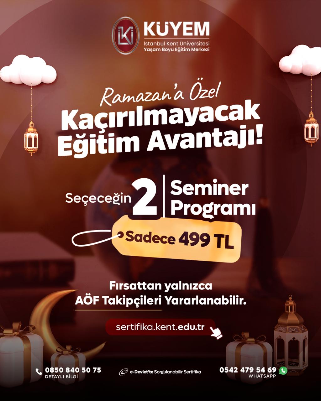 AÖF' Özel Seçeceğin 2 Seminer Programı Sadece 499₺